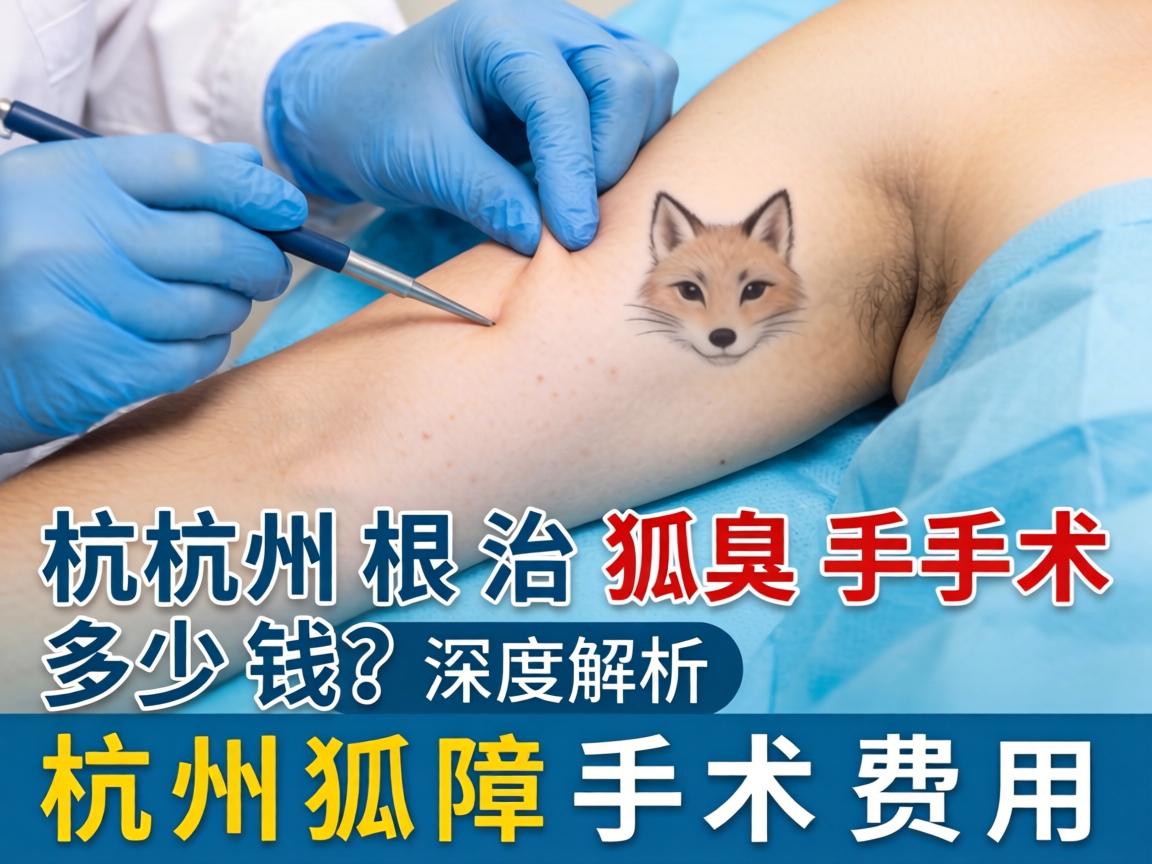 杭州根治狐臭手术多少钱？深度解析杭州狐臭手术费用