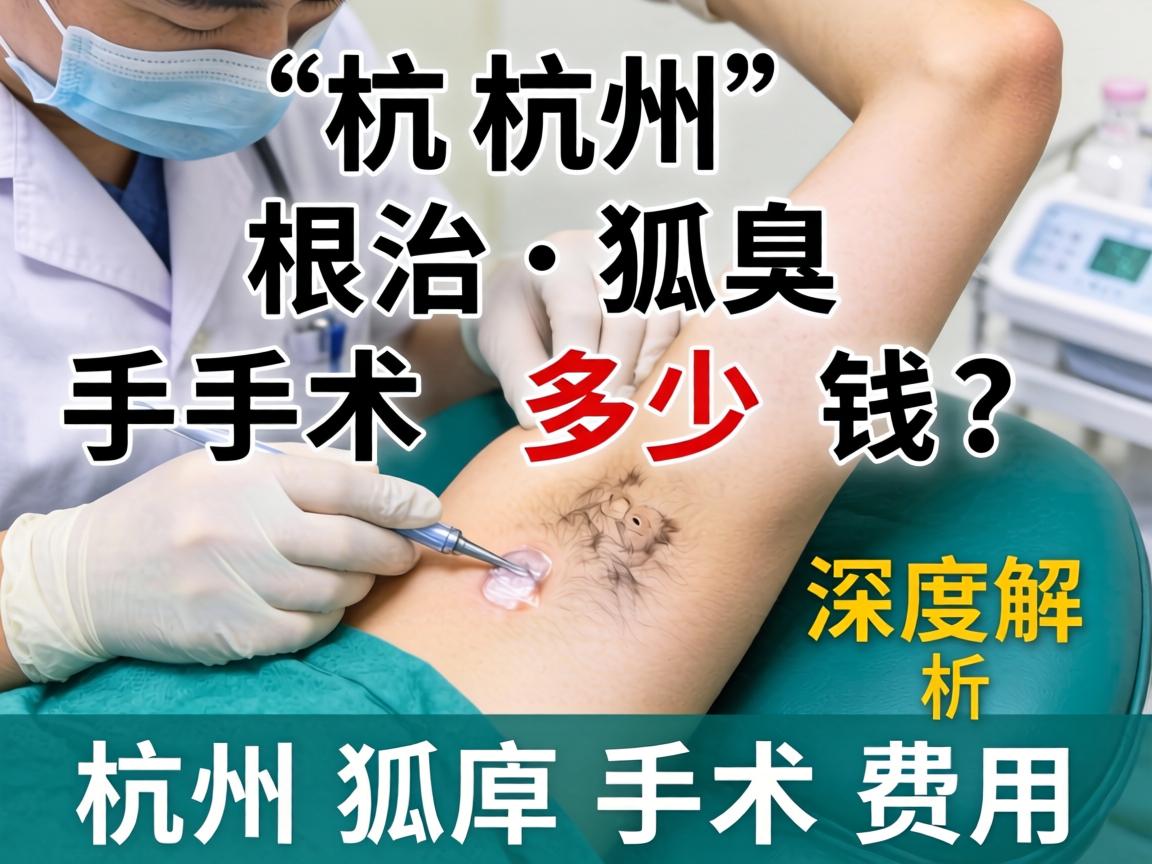 杭州根治狐臭手术多少钱？深度解析杭州狐臭手术费用