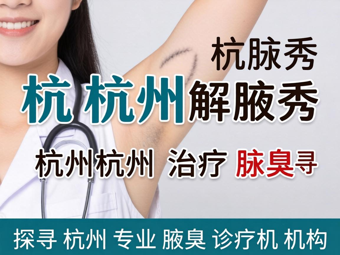 杭州腋秀解析，杭州治疗腋臭，探寻杭州专业腋臭诊疗机构