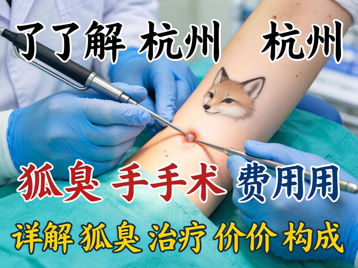 了解杭州狐臭手术费用，详解狐臭治疗价格构成