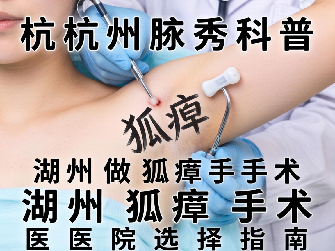 杭州腋秀科普，在湖州做狐臭手术，湖州狐臭手术医院选择指南