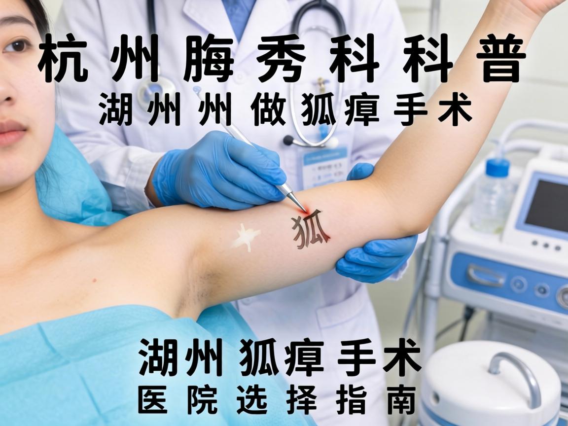 杭州腋秀科普，在湖州做狐臭手术，湖州狐臭手术医院选择指南