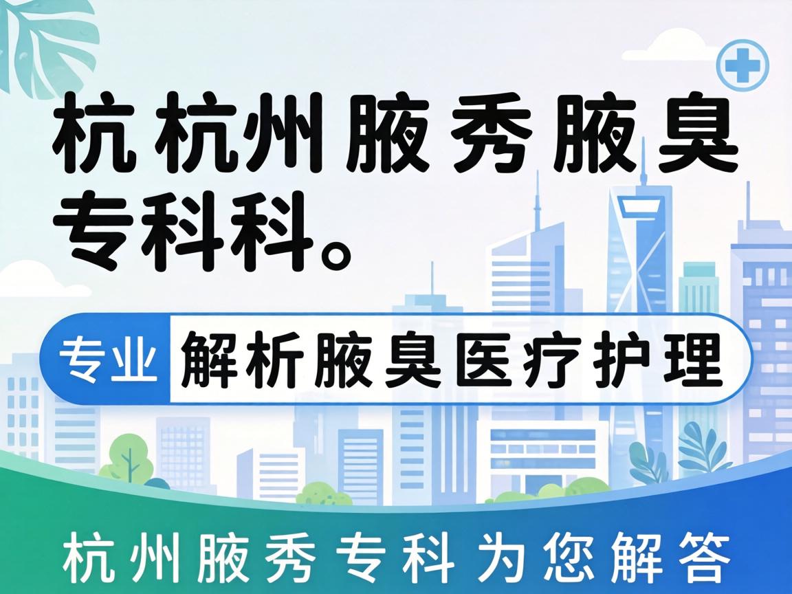 杭州腋秀腋臭专科，专业解析腋臭医疗护理，杭州腋秀专科为您解答
