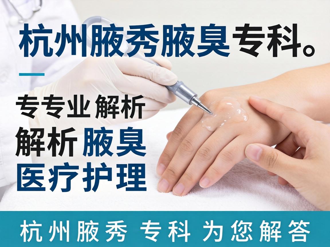 杭州腋秀腋臭专科，专业解析腋臭医疗护理，杭州腋秀专科为您解答
