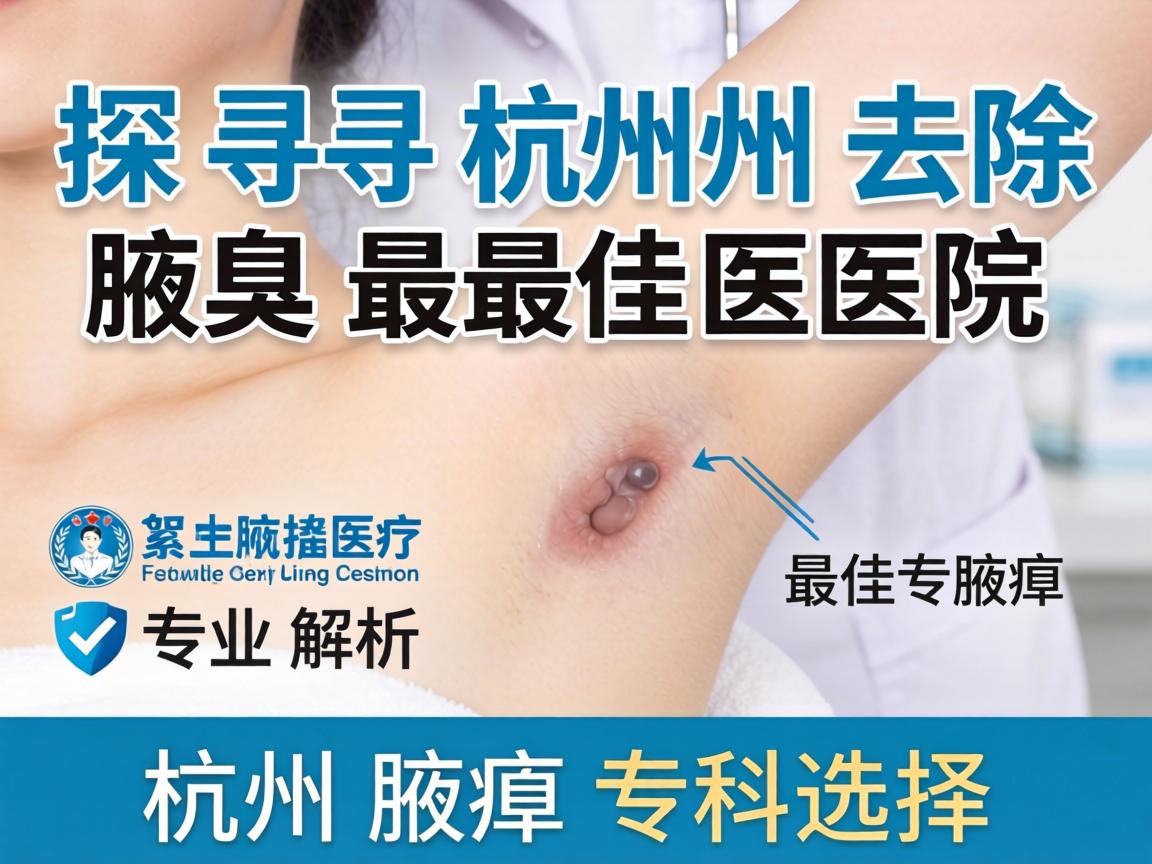 探寻杭州去除腋臭最佳医院，专业解析杭州腋臭专科选择