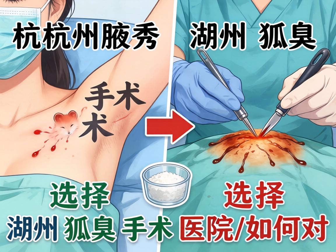 杭州腋秀解析，湖州狐臭手术选择，湖州狐臭手术医院如何对比