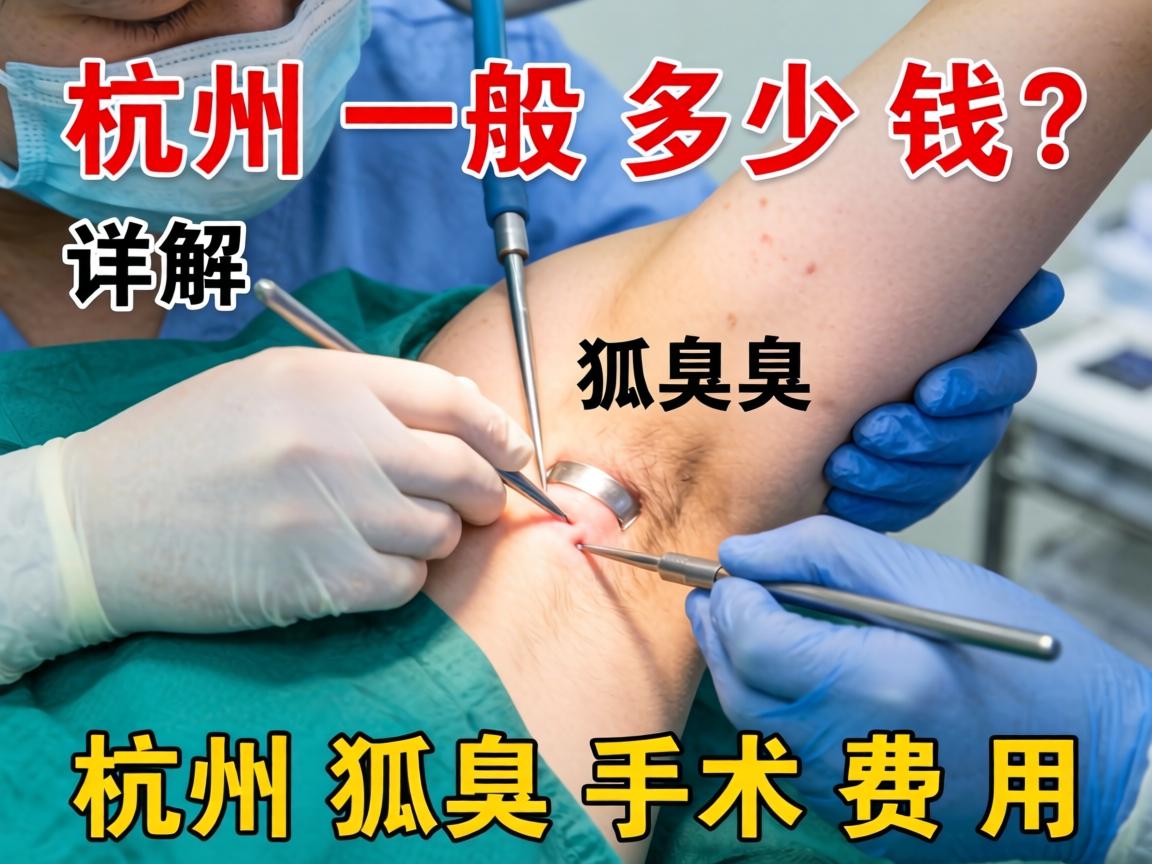 杭州狐臭手术一般多少钱？详解杭州狐臭手术费用