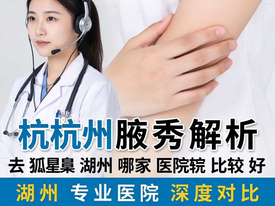 杭州腋秀解析，去狐臭湖州哪家医院比较好？湖州专业医院深度对比