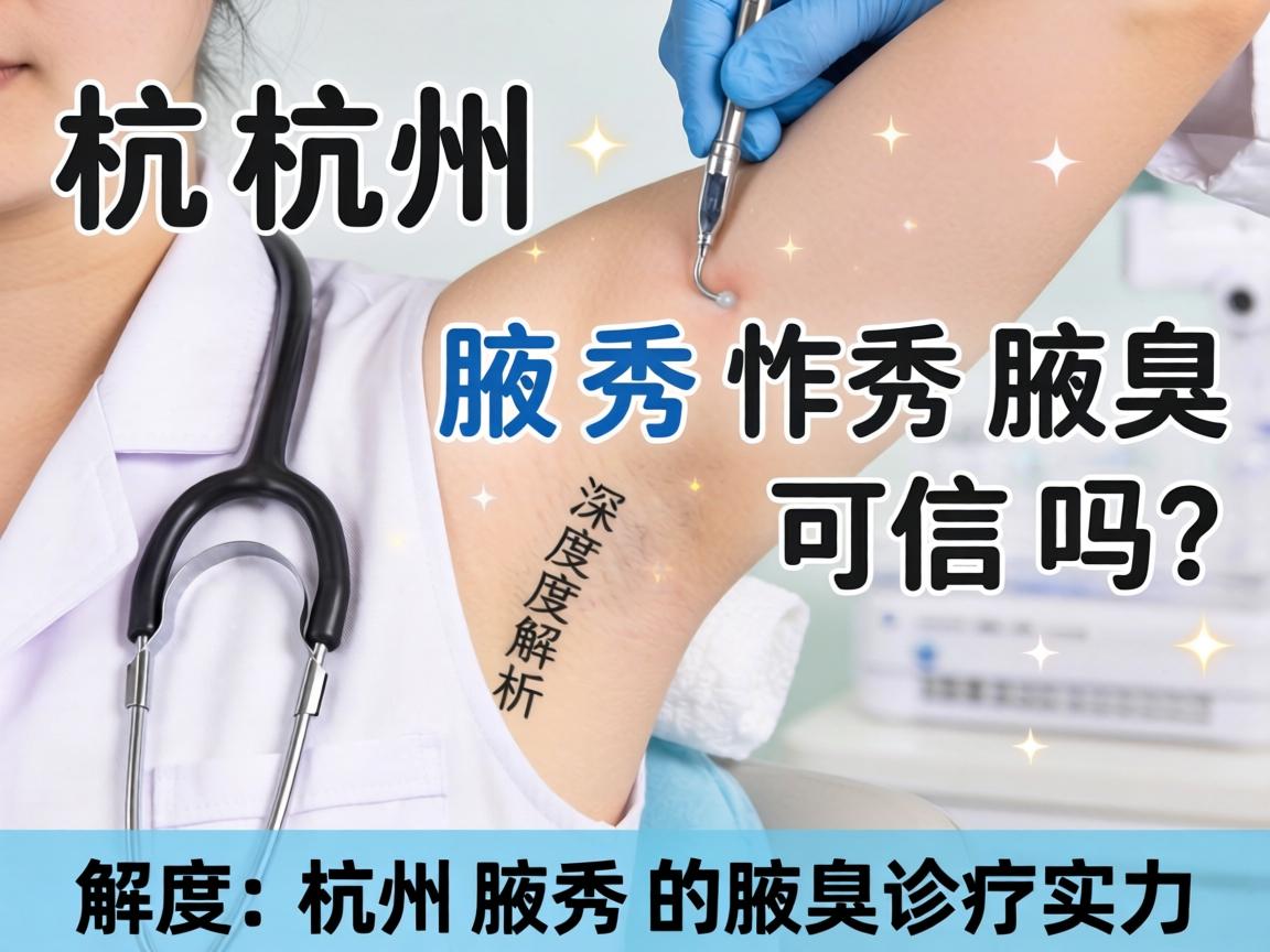 杭州腋秀腋臭可信吗？深度解析杭州腋秀的腋臭诊疗实力