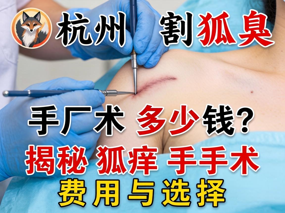 杭州割狐臭手术多少钱？揭秘狐臭手术费用与选择