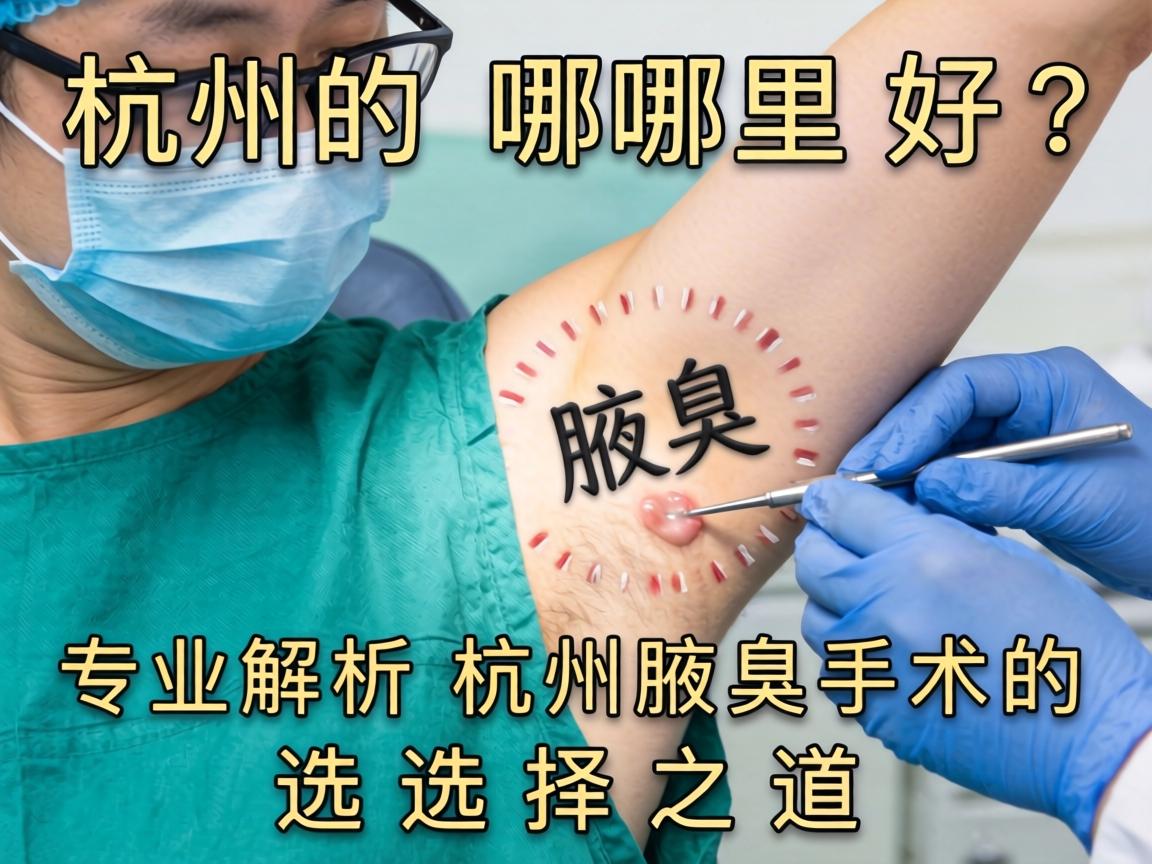 杭州腋臭手术哪里好？专业解析杭州腋臭手术的选择之道