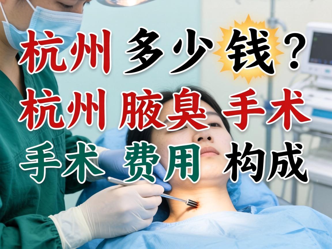 杭州腋臭手术多少钱?详解杭州腋臭手术费用构成 杭州腋臭手术多少钱?详解杭州腋臭手术费用构成