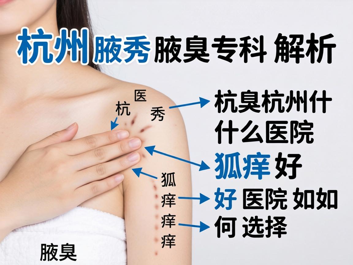 杭州腋秀腋臭专科解析，杭州什么医院狐臭好，好医院如何选择