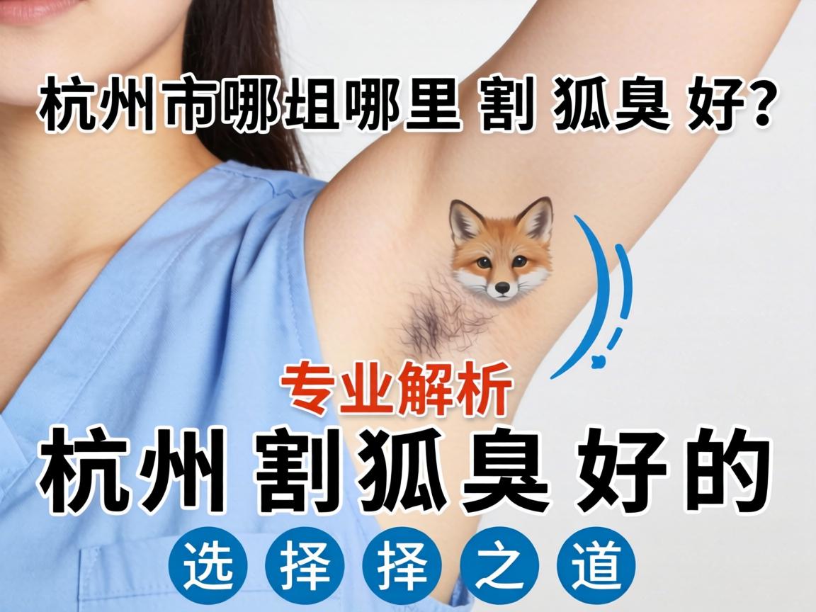杭州哪里割狐臭好？专业解析杭州割狐臭好的选择之道