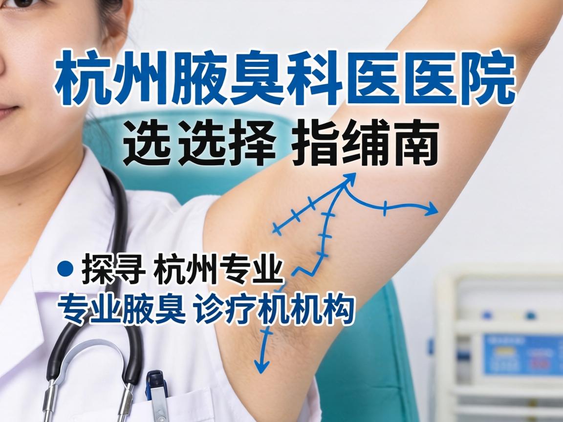 杭州腋臭专科医院选择指南，探寻杭州专业腋臭诊疗机构