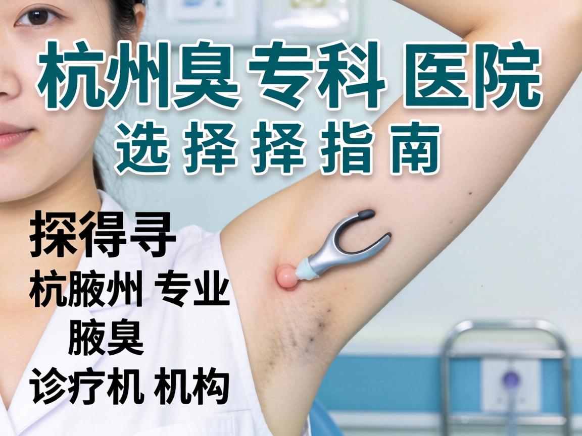 杭州腋臭专科医院选择指南，探寻杭州专业腋臭诊疗机构