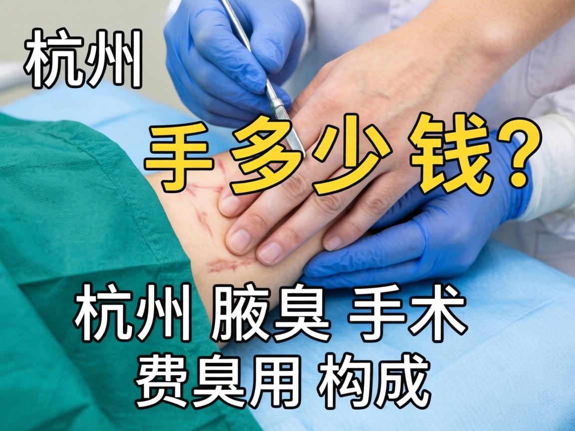 杭州腋臭手术多少钱？详解杭州腋臭手术费用构成