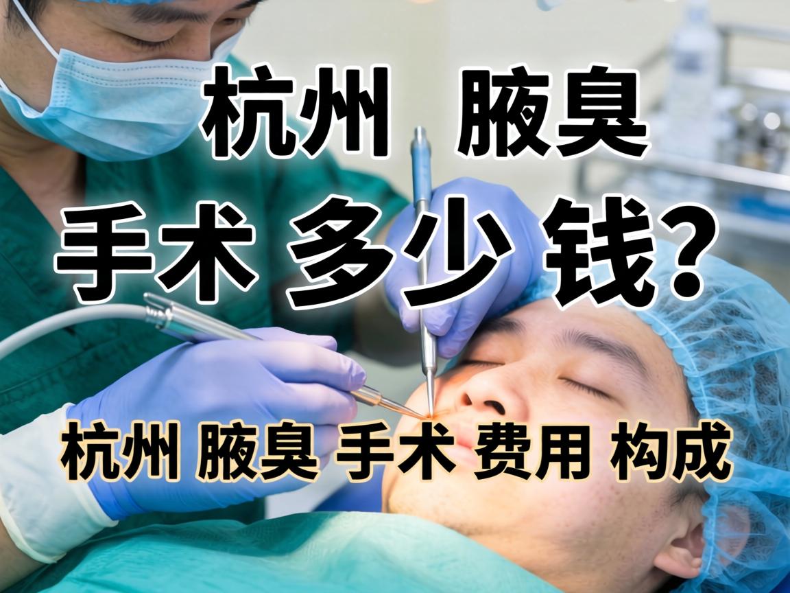 杭州腋臭手术多少钱？详解杭州腋臭手术费用构成