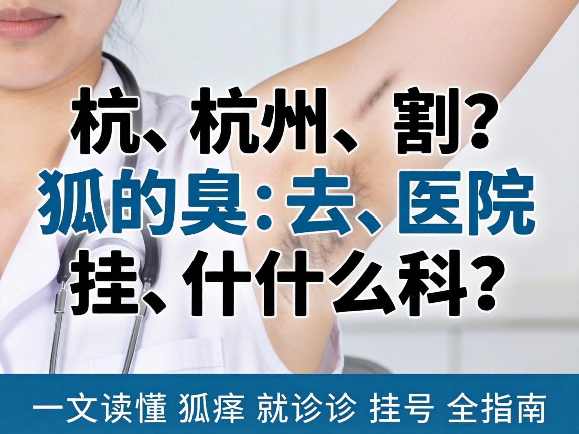 杭州割狐臭去医院挂什么科?一文读懂狐臭就诊挂号全指南 杭州割狐臭去医院挂什么科?一文读懂狐臭就诊挂号全指南