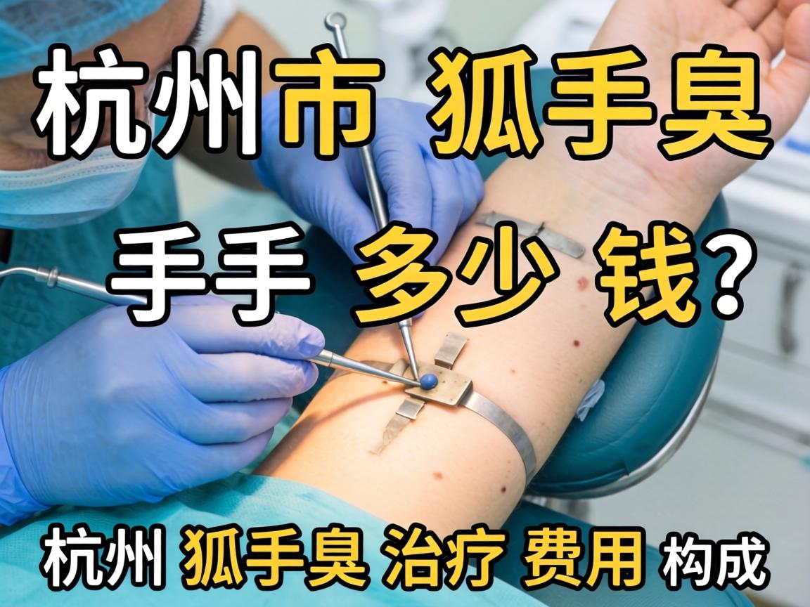 杭州狐臭手术多少钱？详解杭州狐臭治疗费用构成