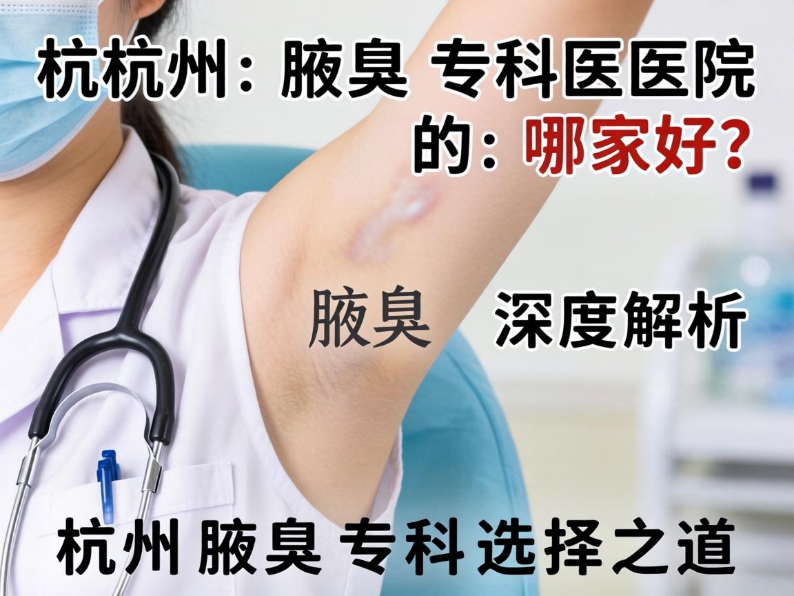 杭州腋臭专科医院哪家好？深度解析杭州腋臭专科选择之道