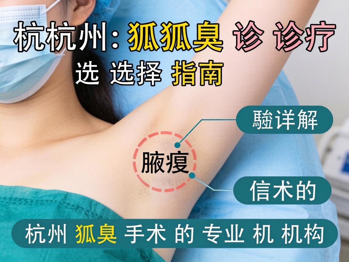 杭州狐臭诊疗选择指南，详解杭州狐臭手术的专业机构
