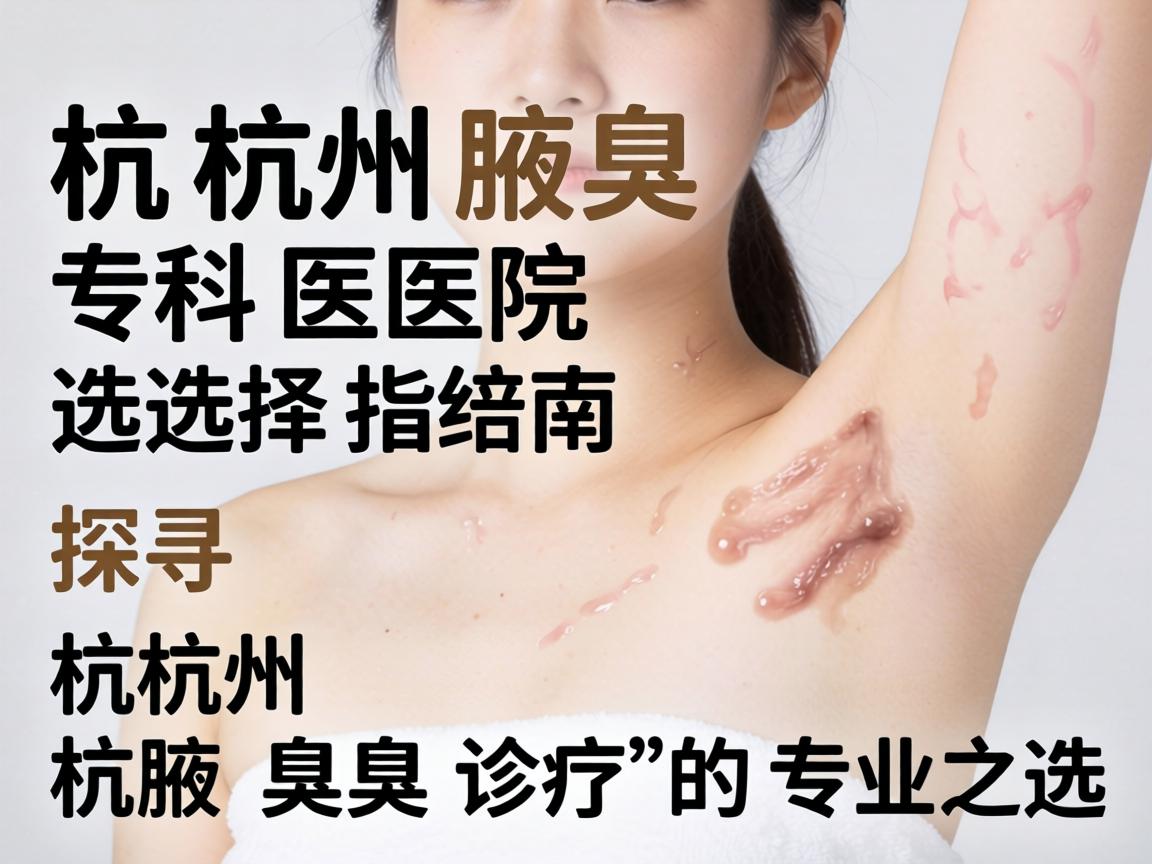 杭州腋臭专科医院选择指南,探寻杭州腋臭诊疗的专业之选 杭州腋臭专科医院选择指南,探寻杭州腋臭诊疗的专业之选