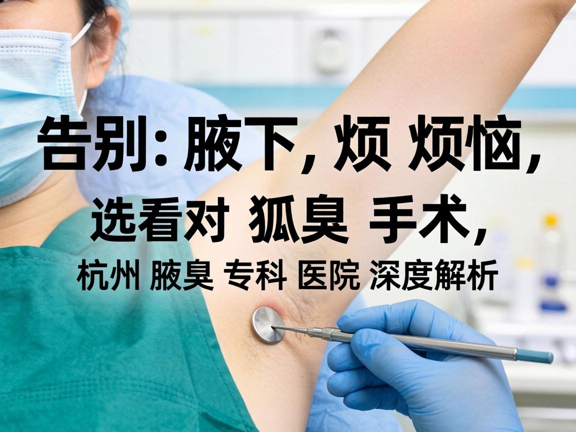 告别腋下烦恼,选对狐臭手术,杭州腋臭专科医院深度解析 告别腋下烦恼,选对狐臭手术,杭州腋臭专科医院深度解析