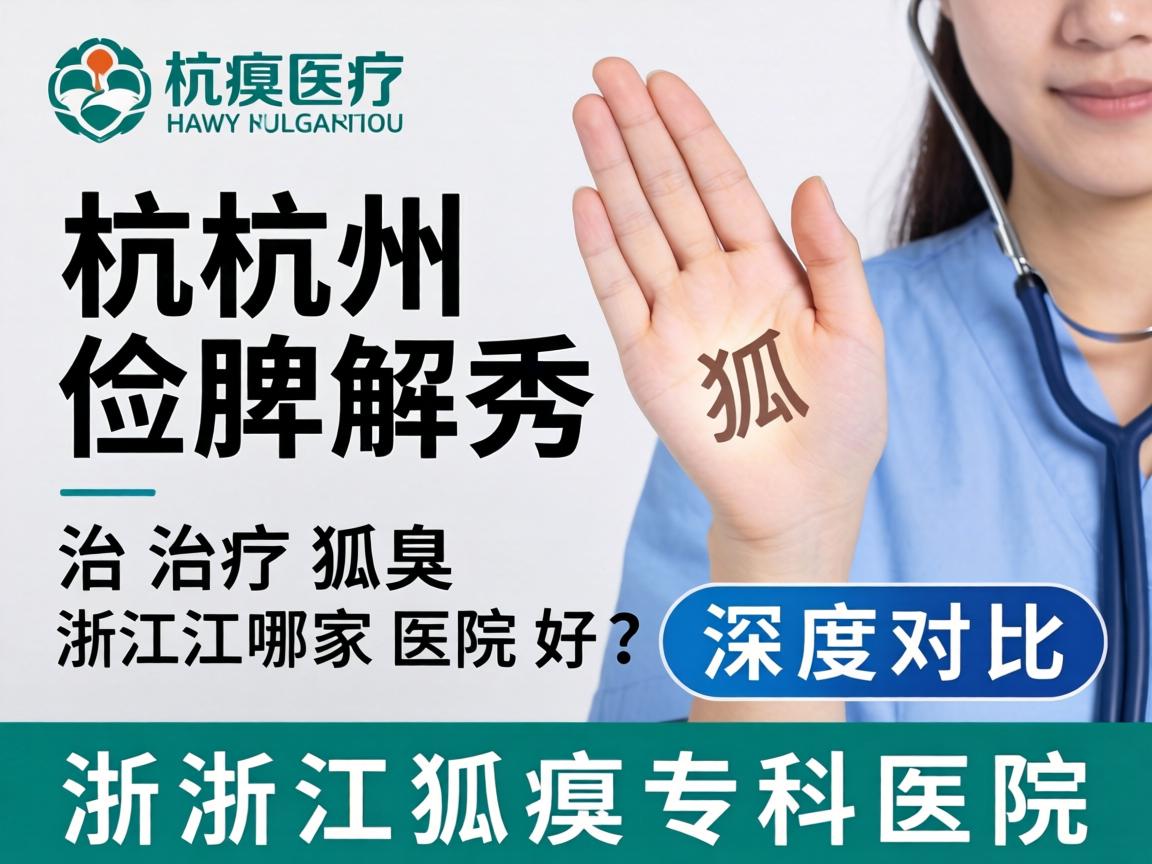 杭州腋秀解析，治疗狐臭浙江哪家医院好？深度对比浙江狐臭专科医院
