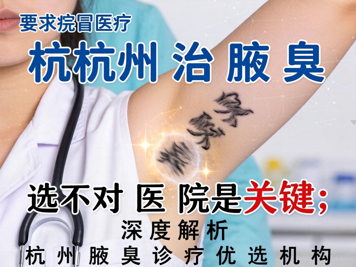 杭州治腋臭,选对医院是关键,深度解析杭州腋臭诊疗优选机构 杭州治腋臭,选对医院是关键,深度解析杭州腋臭诊疗优选机构