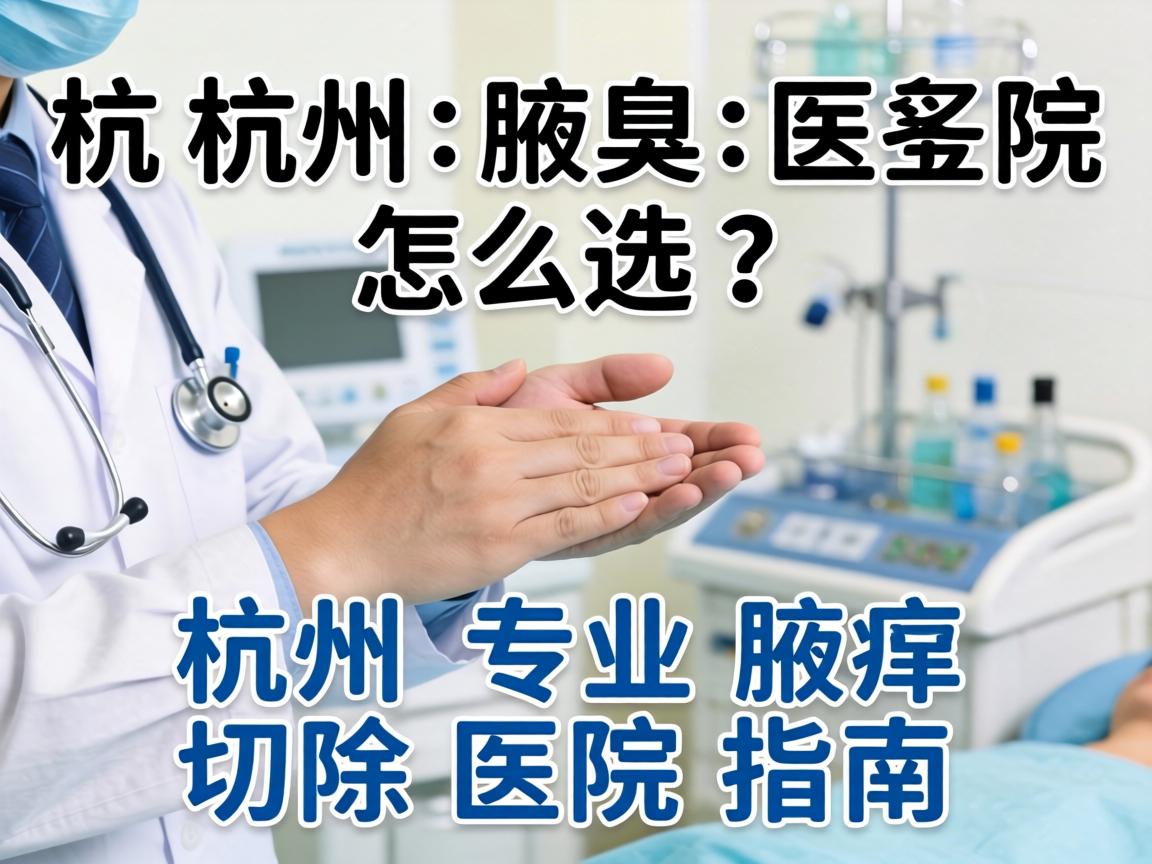 杭州腋臭医院怎么选?杭州专业腋臭切除医院指南 杭州腋臭医院怎么选?杭州专业腋臭切除医院指南