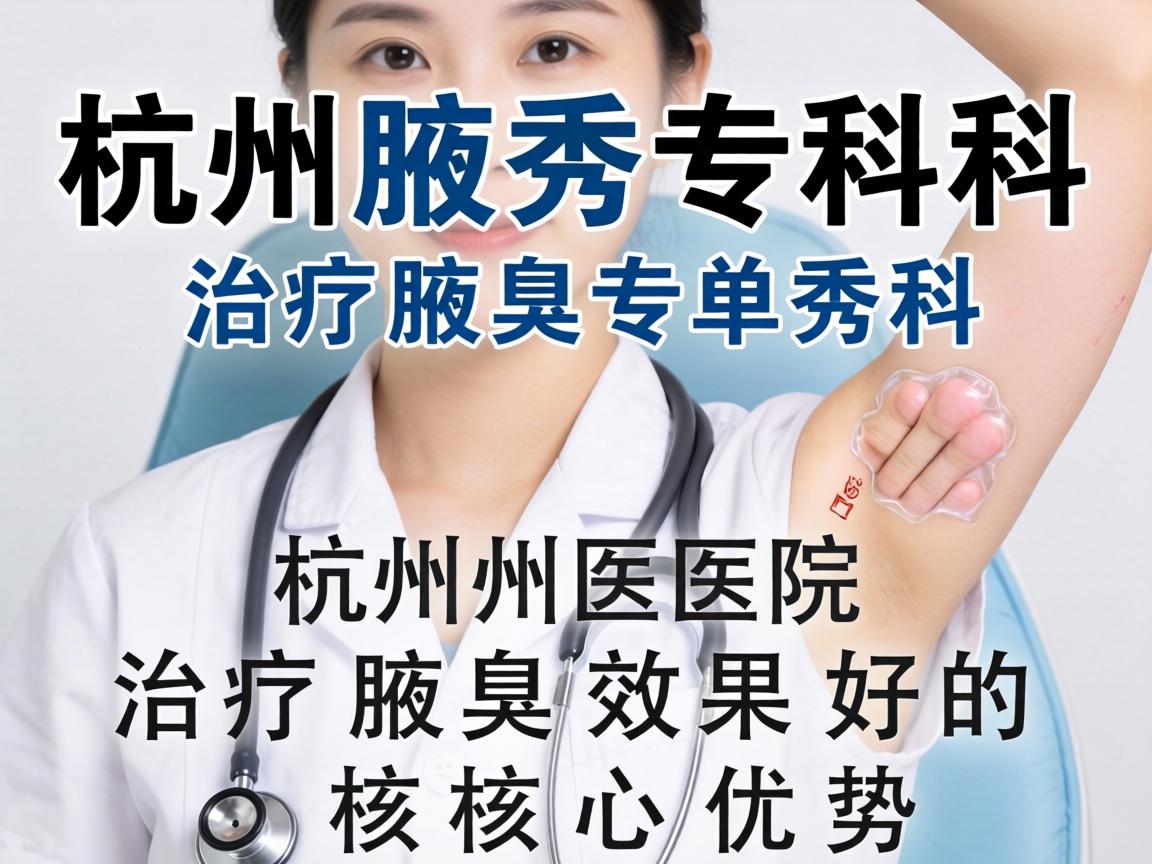 杭州腋秀专科,解析杭州医院治疗腋臭效果好的核心优势 杭州腋秀专科,解析杭州医院治疗腋臭效果好的核心优势