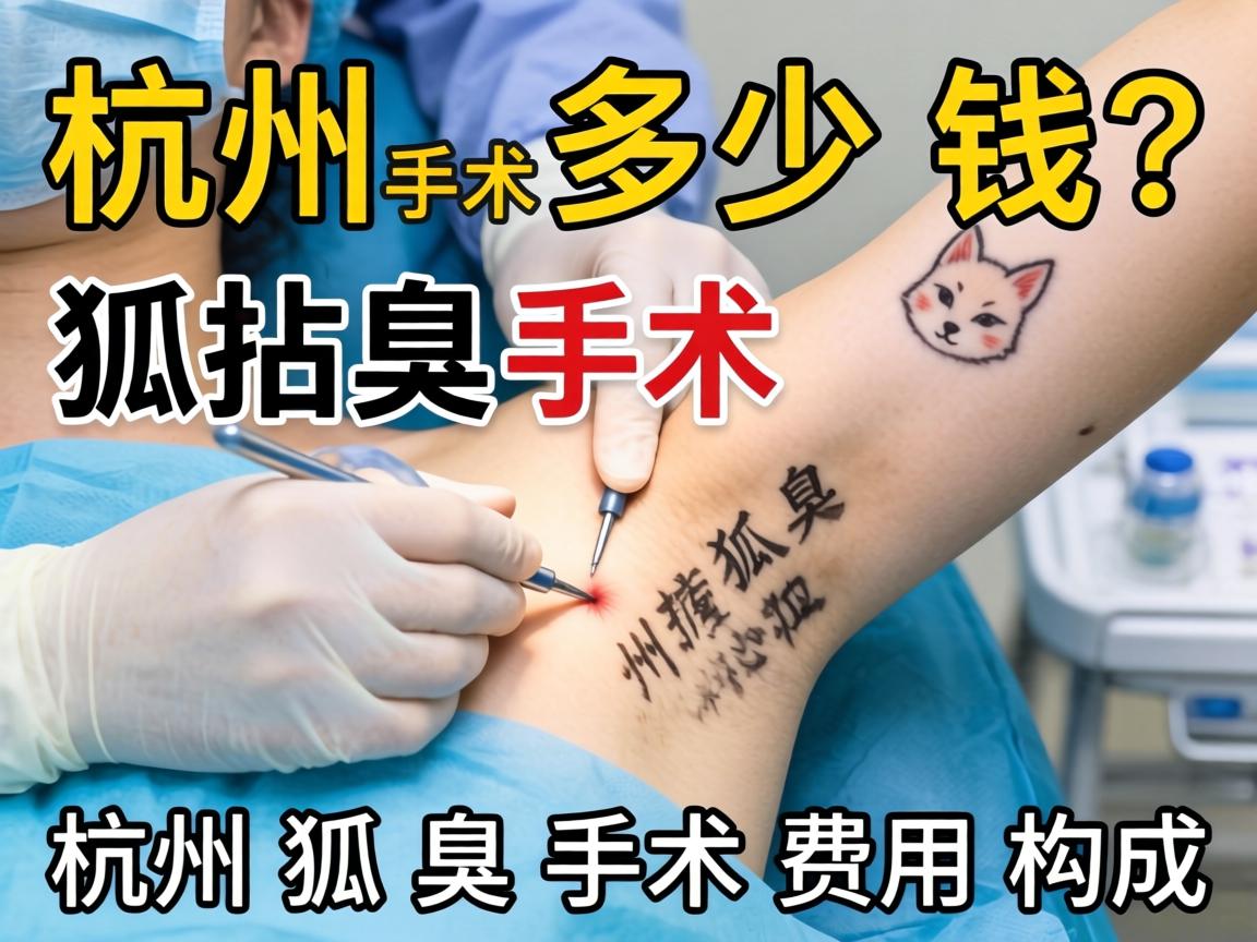 杭州狐臭手术多少钱？详解杭州狐臭手术费用构成