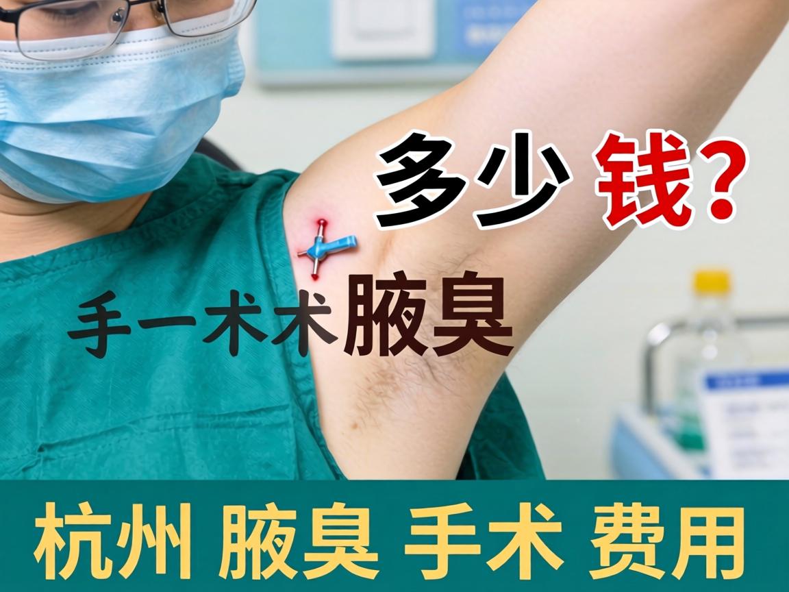 杭州腋臭手术多少钱？详解杭州腋臭手术费用