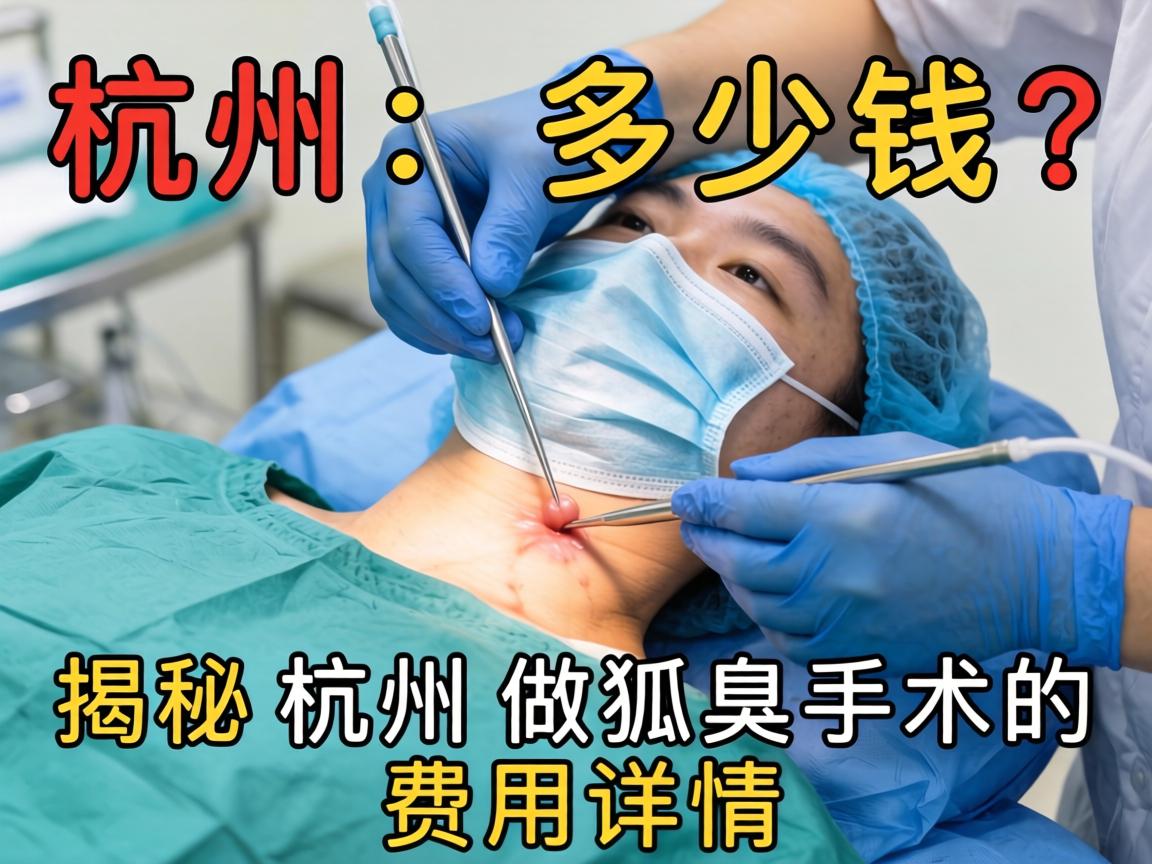 杭州腋臭手术多少钱？揭秘杭州做狐臭手术的费用详情