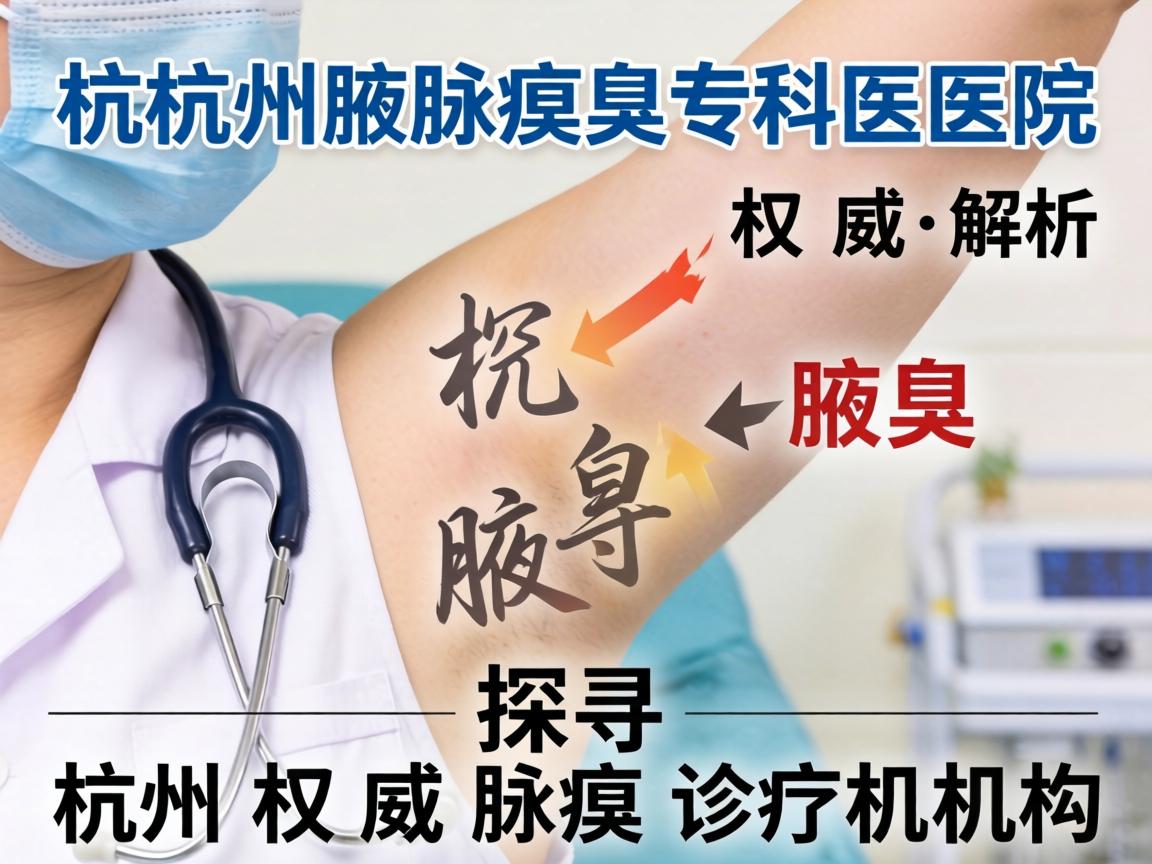 杭州腋臭专科医院权威解析,探寻杭州权威腋臭诊疗机构 杭州腋臭专科医院权威解析,探寻杭州权威腋臭诊疗机构