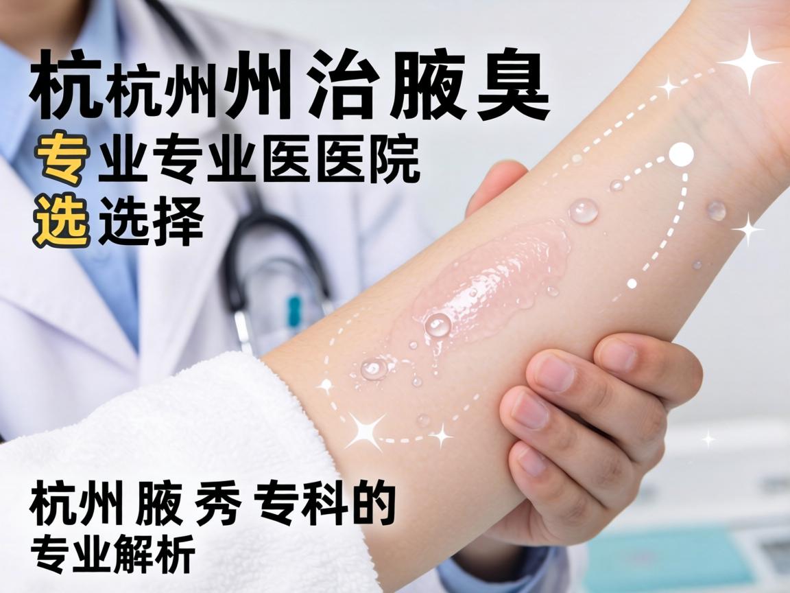 杭州治腋臭专业医院选择，杭州腋秀专科的专业解析