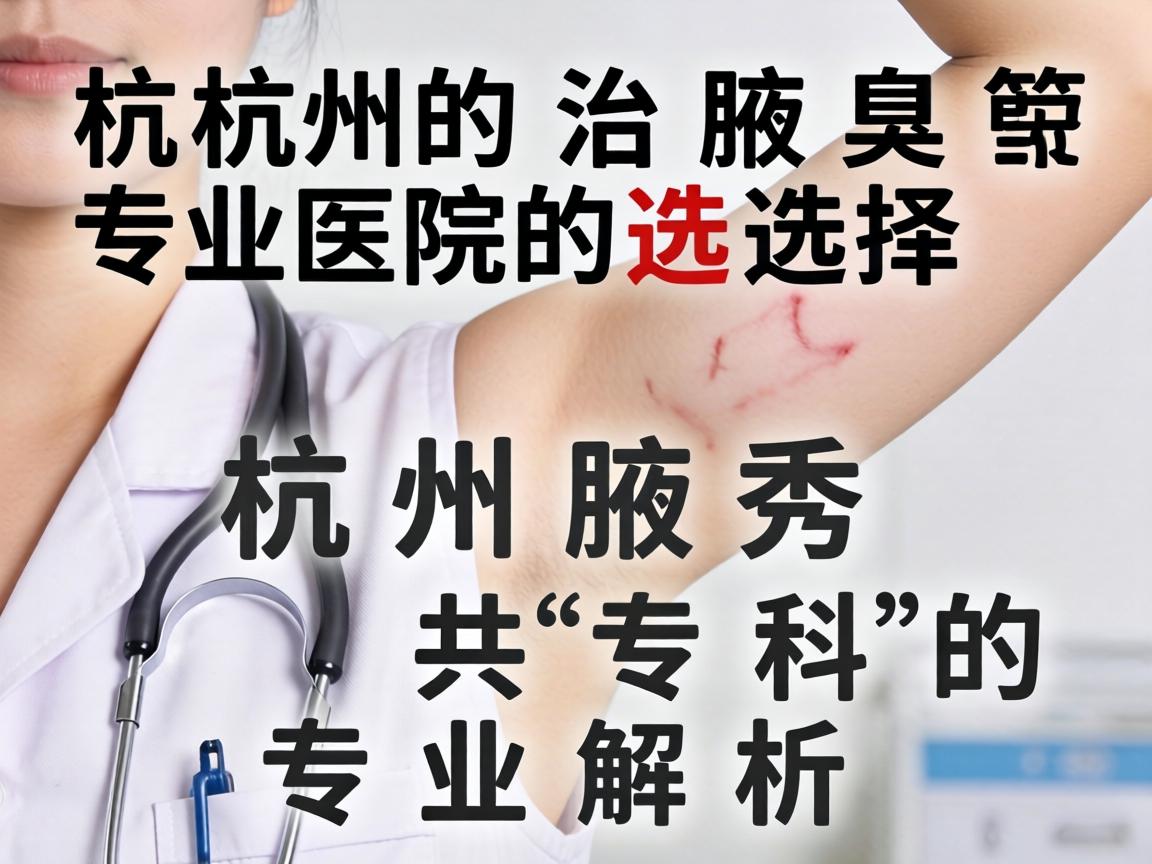 杭州治腋臭专业医院选择，杭州腋秀专科的专业解析