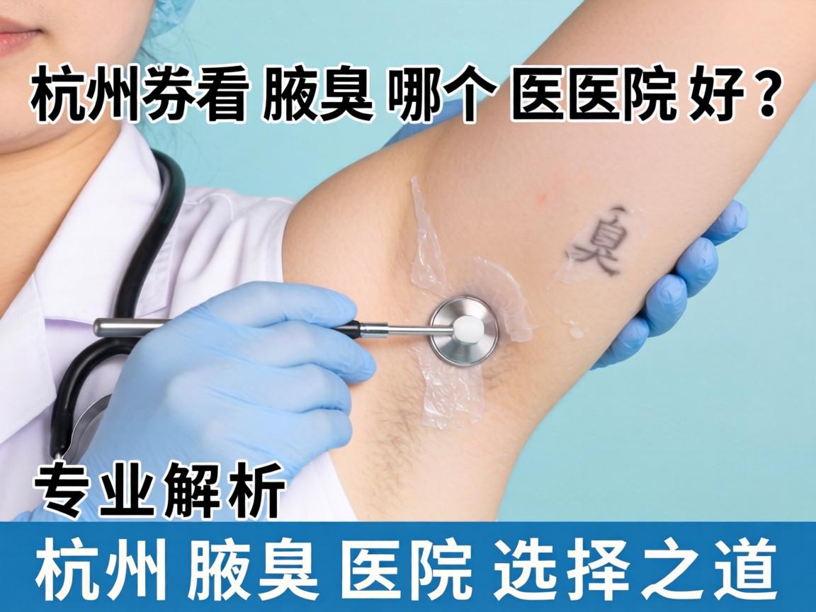 杭州看腋臭哪个医院好？专业解析杭州腋臭医院选择之道