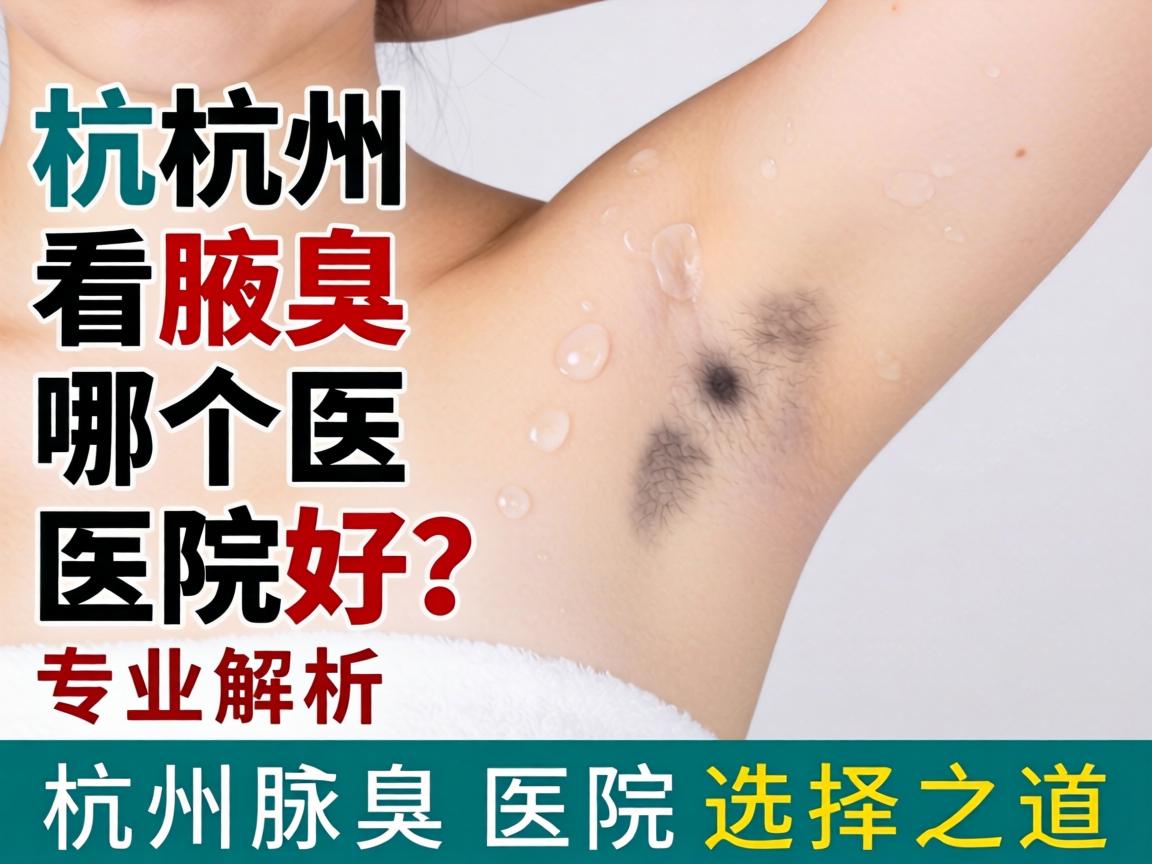 杭州看腋臭哪个医院好？专业解析杭州腋臭医院选择之道