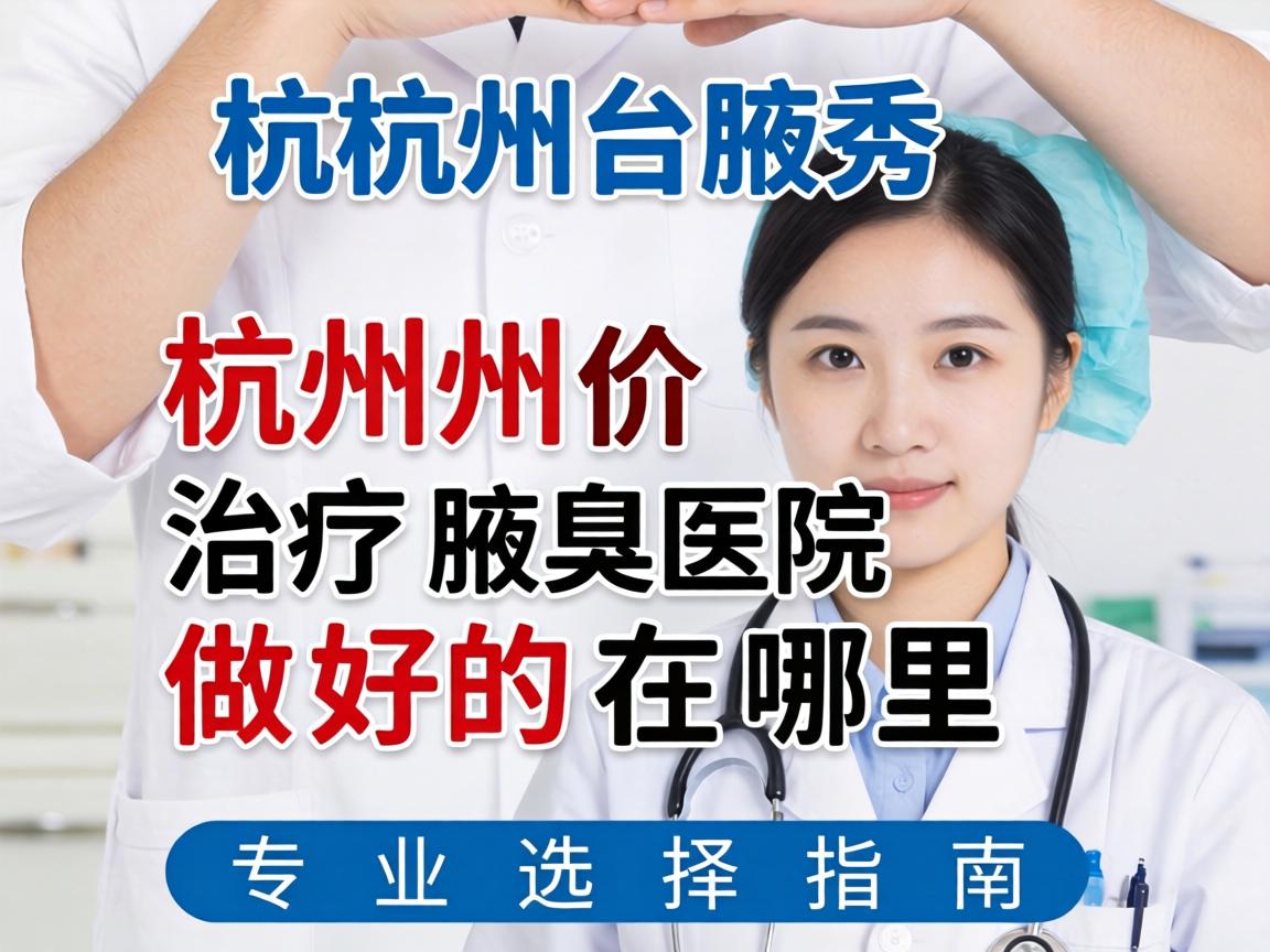 杭州腋秀解析，杭州治疗腋臭医院做好的在哪里，专业选择指南