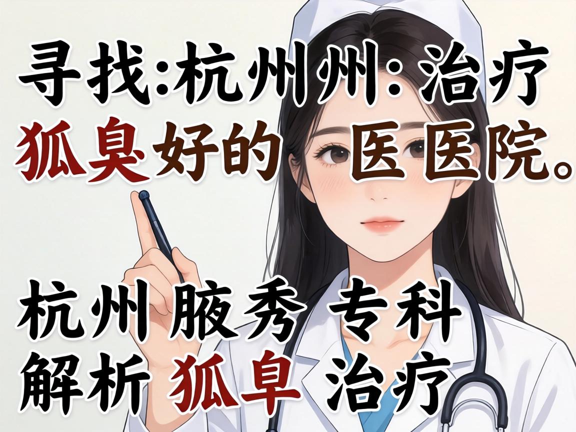 寻找杭州治疗狐臭好的医院，杭州腋秀专科解析狐臭治疗