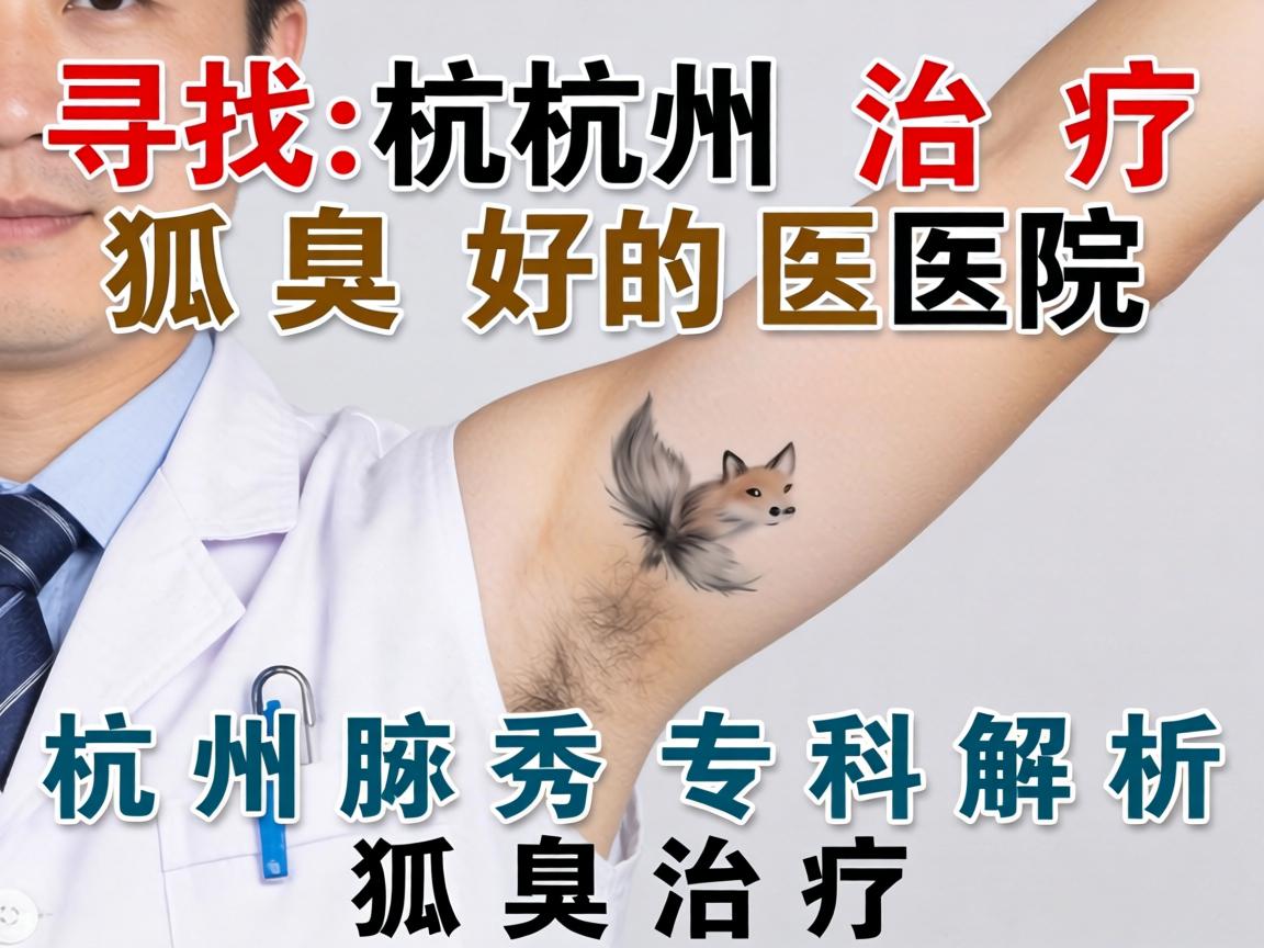 寻找杭州治疗狐臭好的医院，杭州腋秀专科解析狐臭治疗