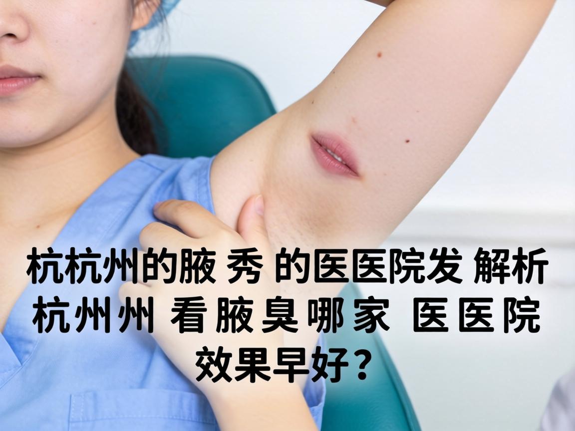 杭州腋秀医院解析，杭州看腋臭哪家医院效果好？