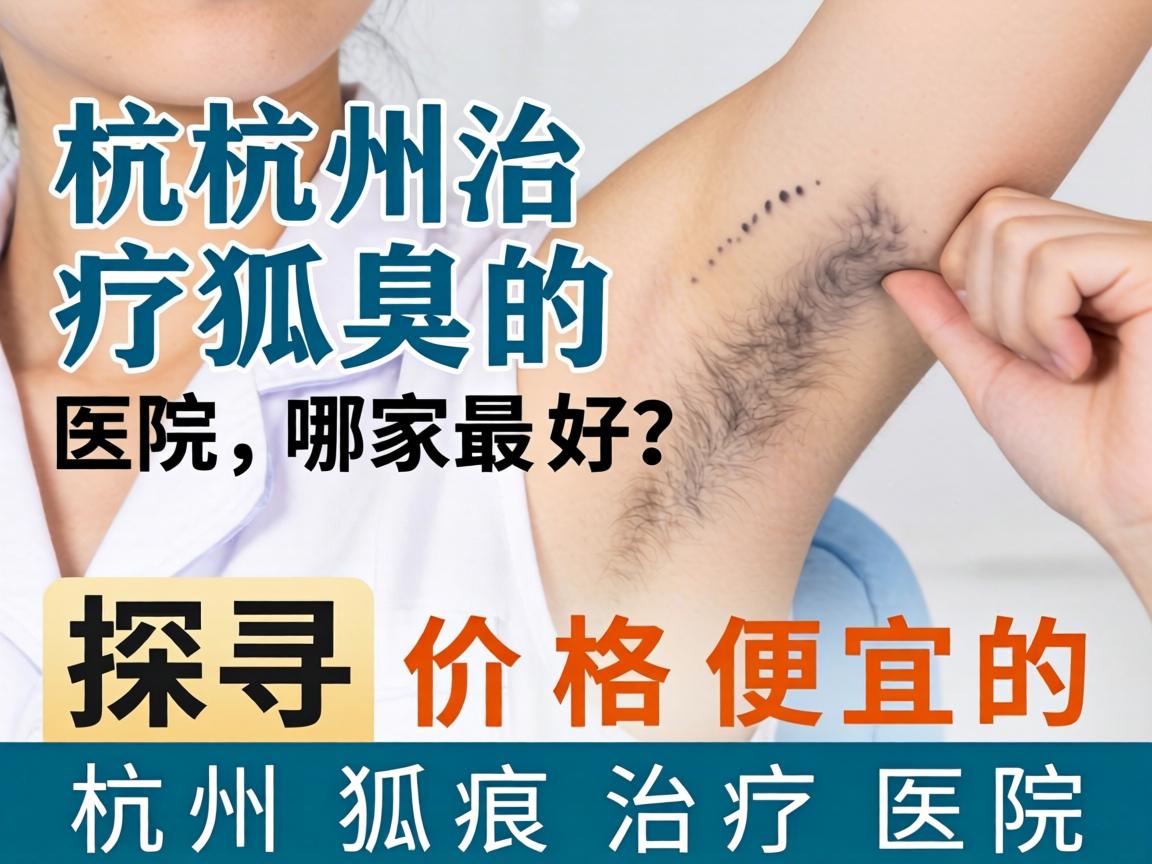 杭州治疗狐臭的医院哪家最好？探寻价格便宜的杭州狐臭治疗医院