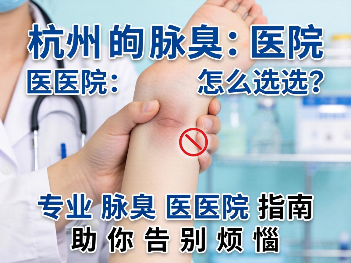 杭州腋臭医院怎么选？专业腋臭医院指南助你告别烦恼