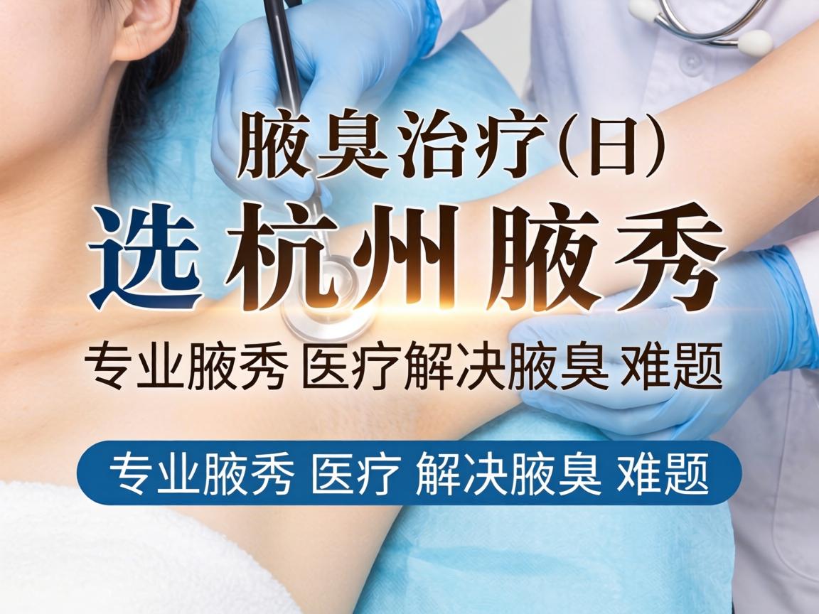 腋臭治疗选杭州腋秀，专业腋秀医疗解决腋臭难题