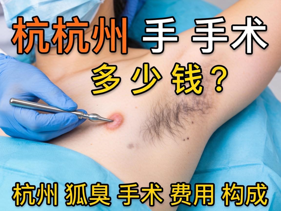 杭州狐臭手术多少钱？详解杭州狐臭手术费用构成