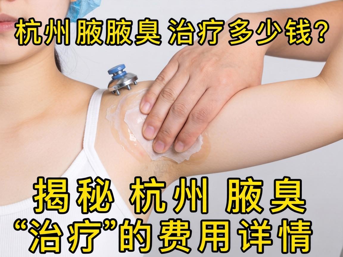 杭州腋臭治疗多少钱？揭秘杭州腋臭治疗的费用详情