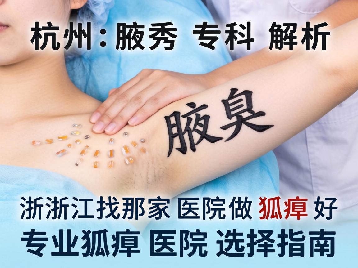 杭州腋秀专科解析,在浙江找那家医院做狐臭好,专业狐臭医院选择指南 杭州腋秀专科解析,在浙江找那家医院做狐臭好,专业狐臭医院选择指南